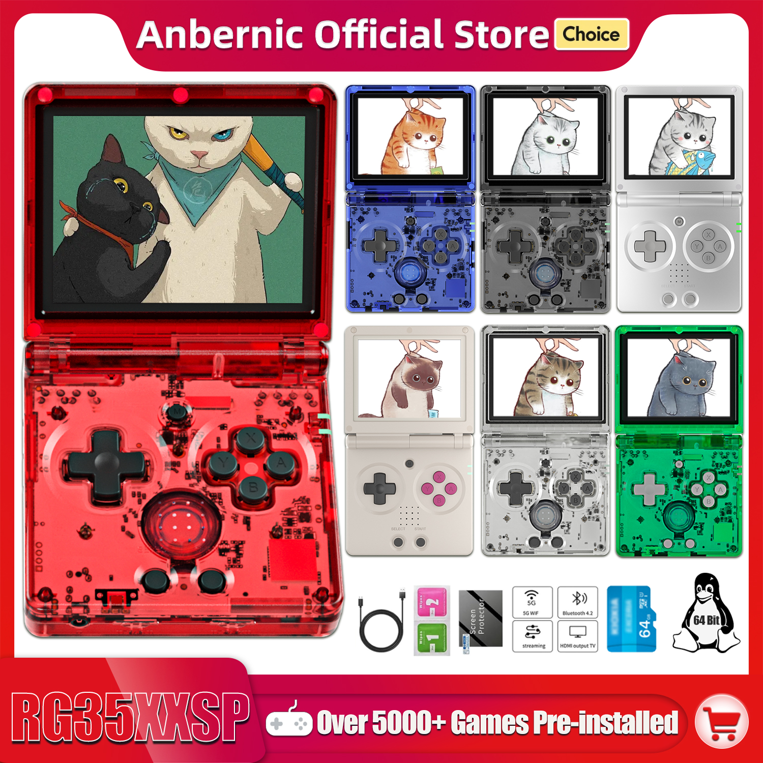 Retro Gaming Play Zone - Anbernic NEW RG35XXSP Flip Handheld Game
