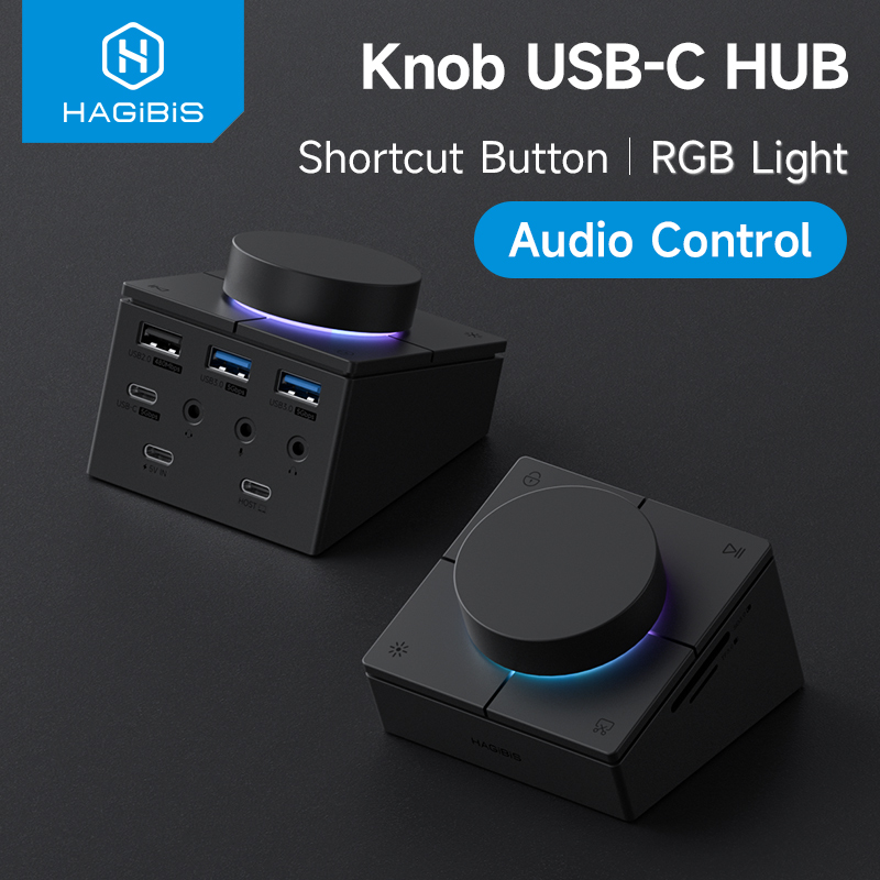 Retro Gaming Accessories - Hagibis Knob USB C Hub With