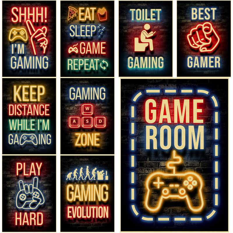 Retro Gaming Wallpaper - Retro Gaming Quotes Posters Gamer Slogan