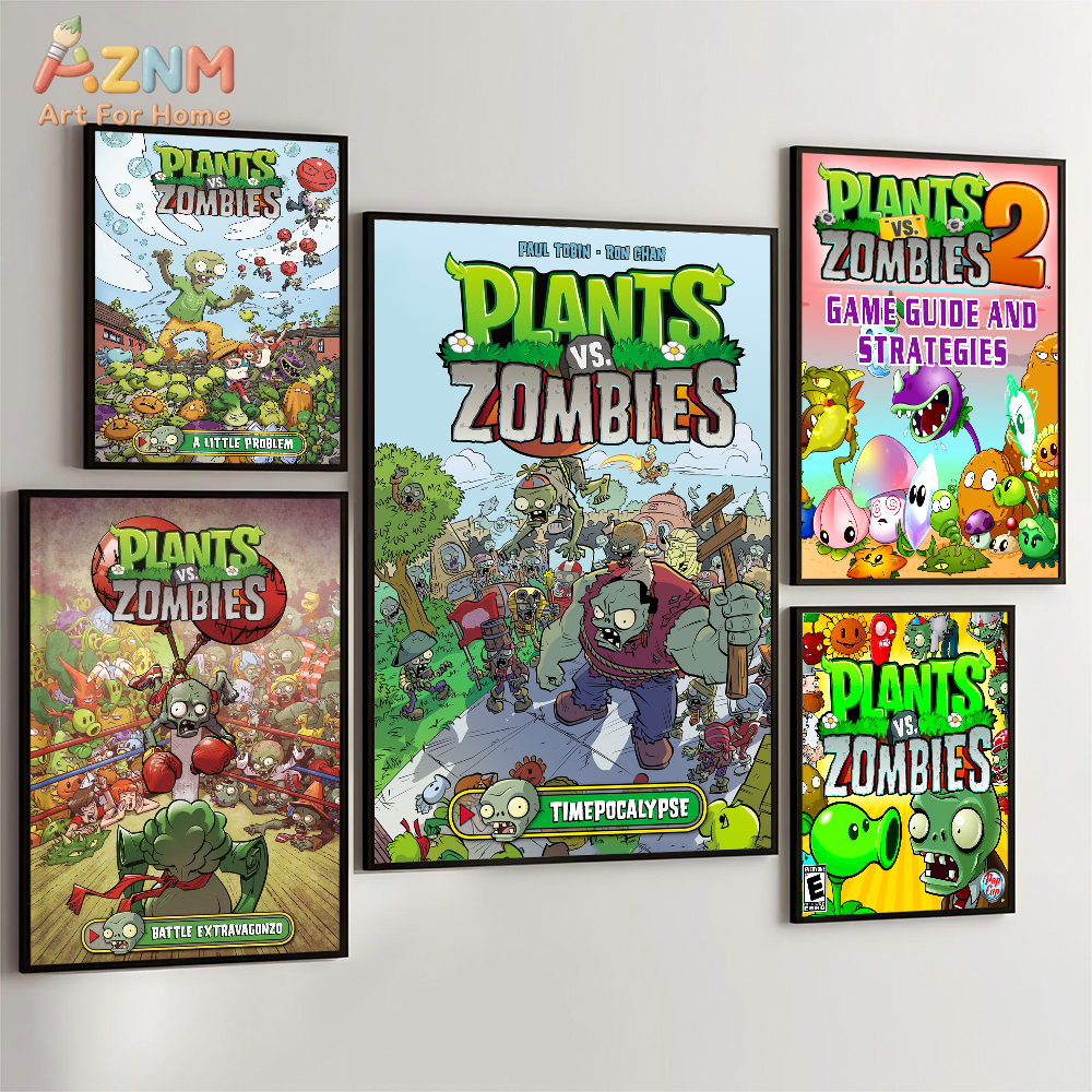 Retro Gaming Wallpaper - AZNM Plants vs Zombies Game Canvas