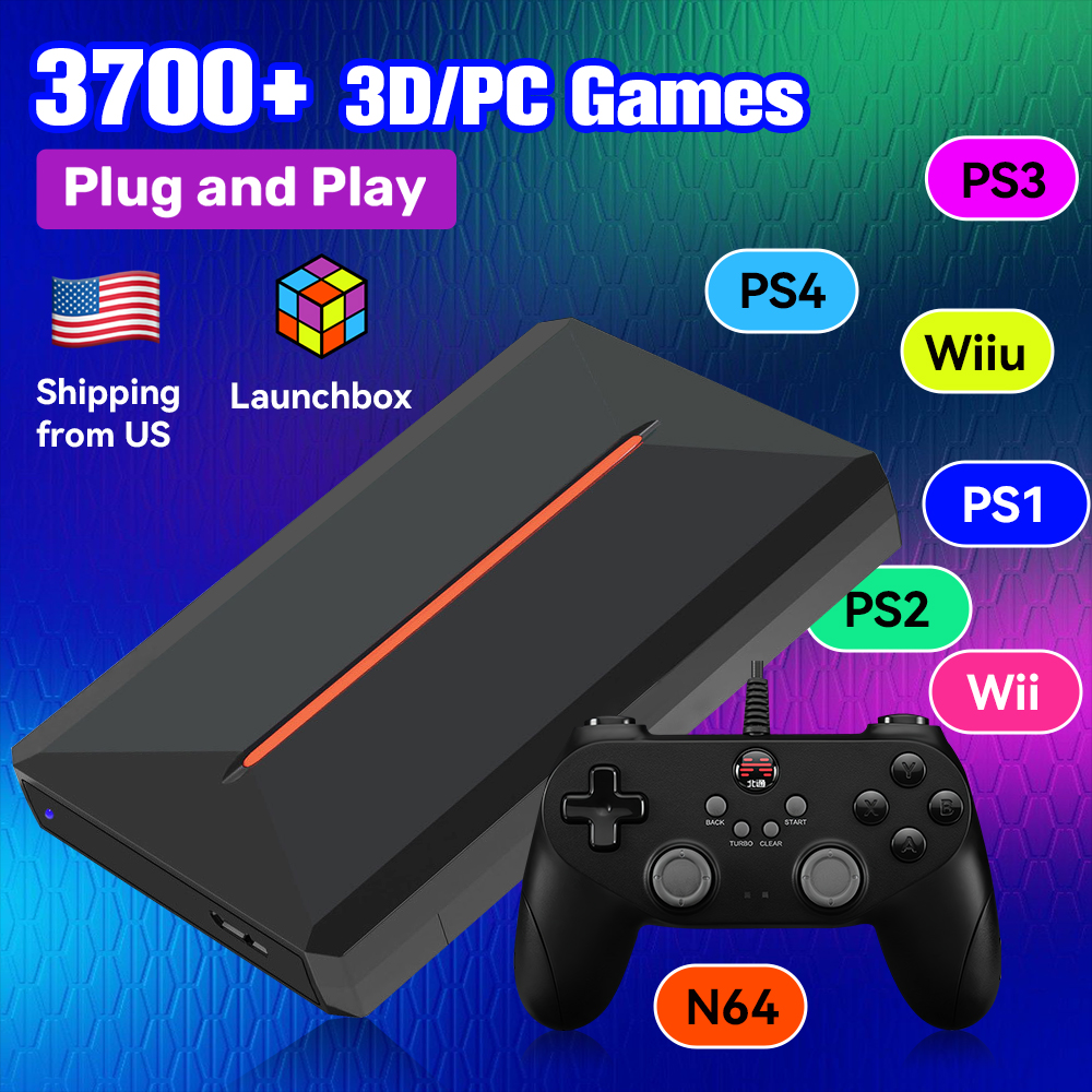 Retro Gaming Laptop - Launchbox OS 500GB Portable Gaming HDD