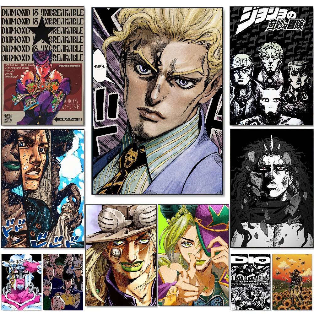 Popular Manga JoJo B-BizarreS  - Retro Gaming Wallpaper บทวิจารณ์และราคา