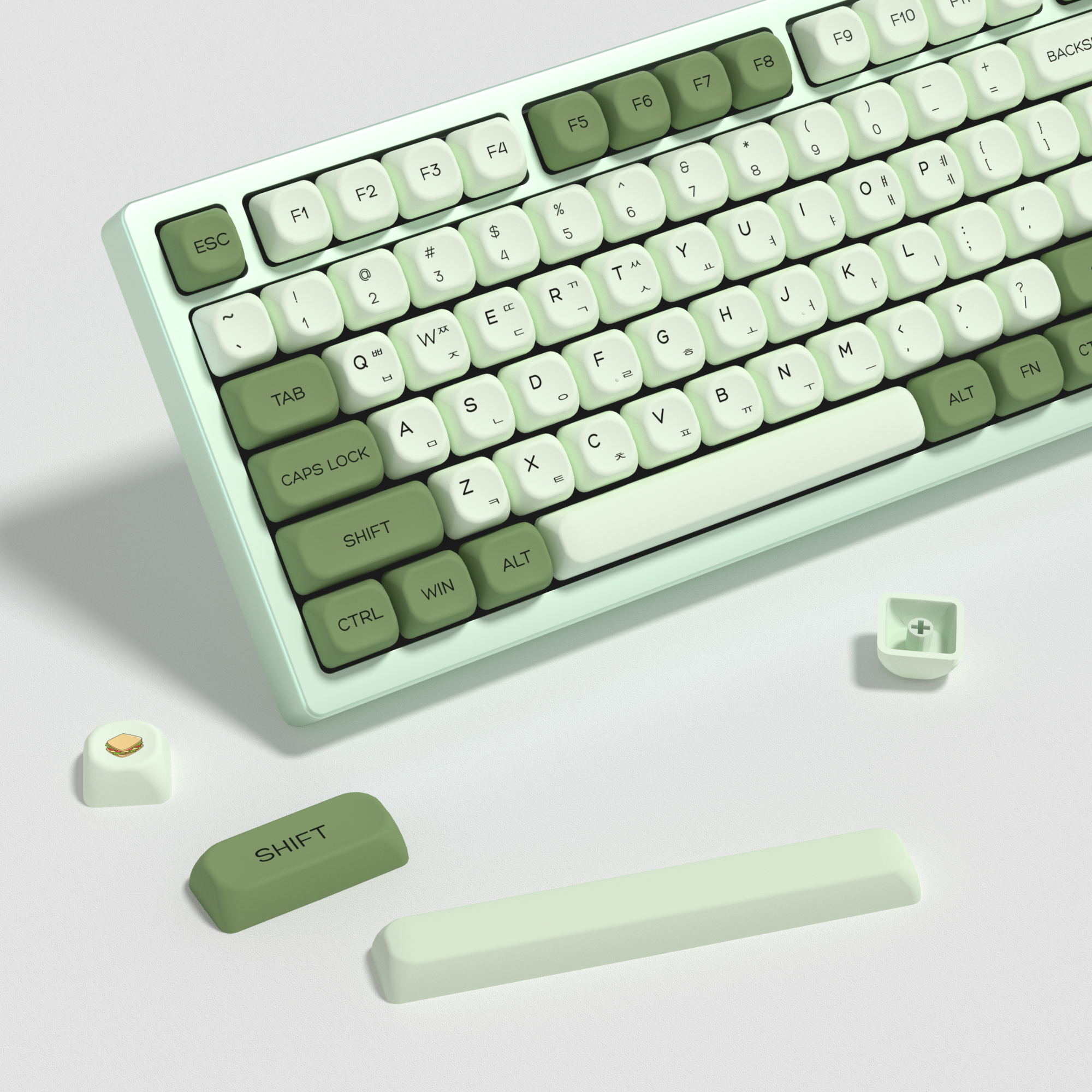 KBDiy Matcha Korean Keycap Gre - Retro Gaming Laptop บทวิจารณ์และราคา
