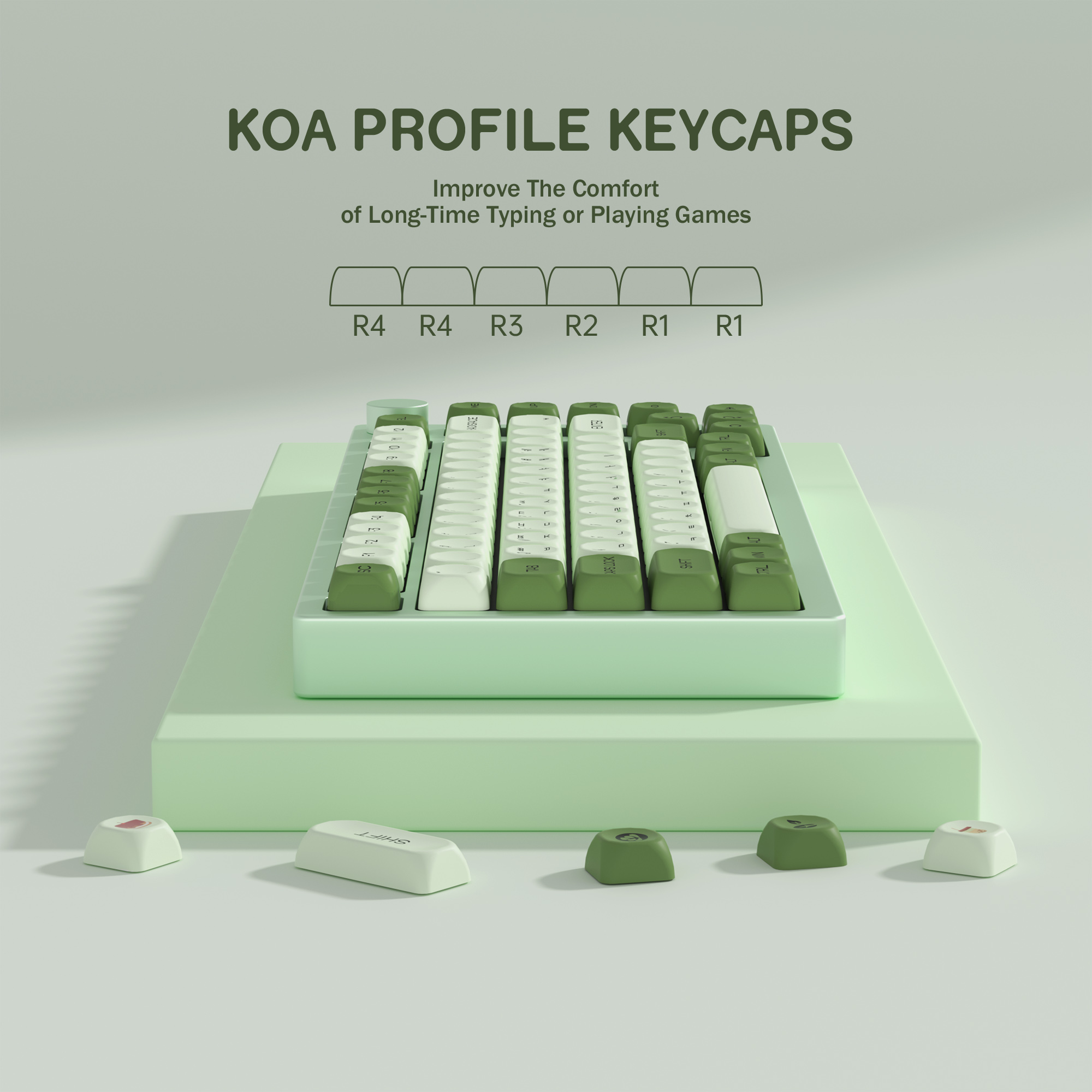 KBDiy Matcha Korean Keycap Gre - Retro Gaming Laptop บทวิจารณ์และราคา