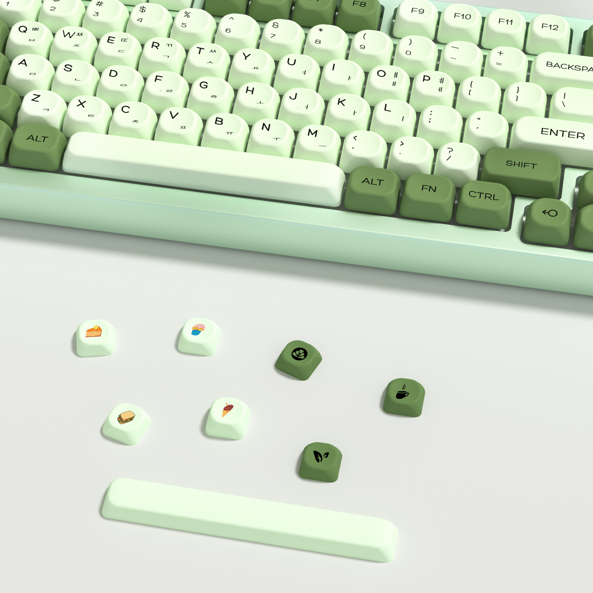 KBDiy Matcha Korean Keycap Gre - Retro Gaming Laptop บทวิจารณ์และราคา