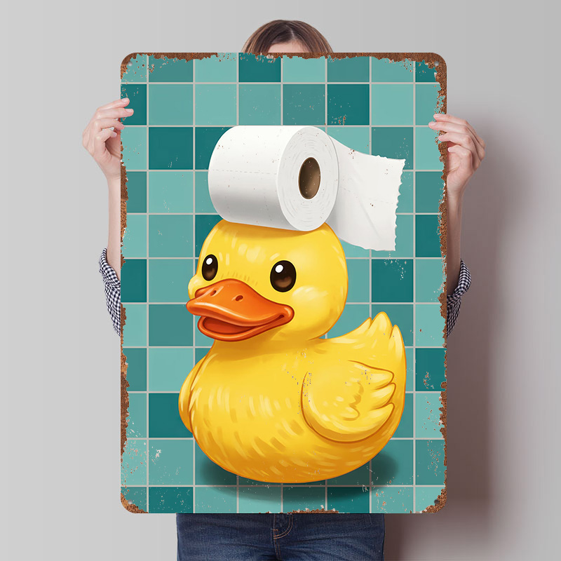 Duck With Toilet Paper Hat Pri - Retro Gaming Wallpaper บทวิจารณ์และราคา