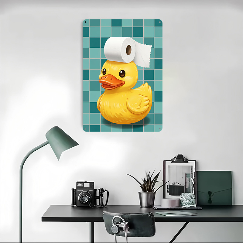Duck With Toilet Paper Hat Pri - Retro Gaming Wallpaper บทวิจารณ์และราคา