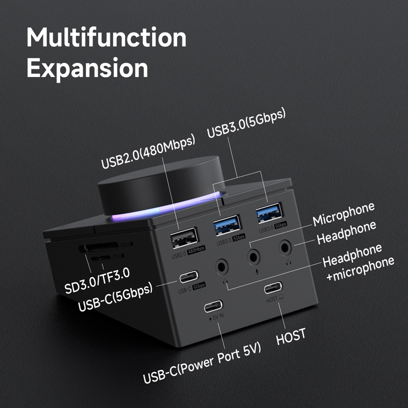 Hagibis Knob USB C Hub With Sh - Retro Gaming Accessories บทวิจารณ์และราคา