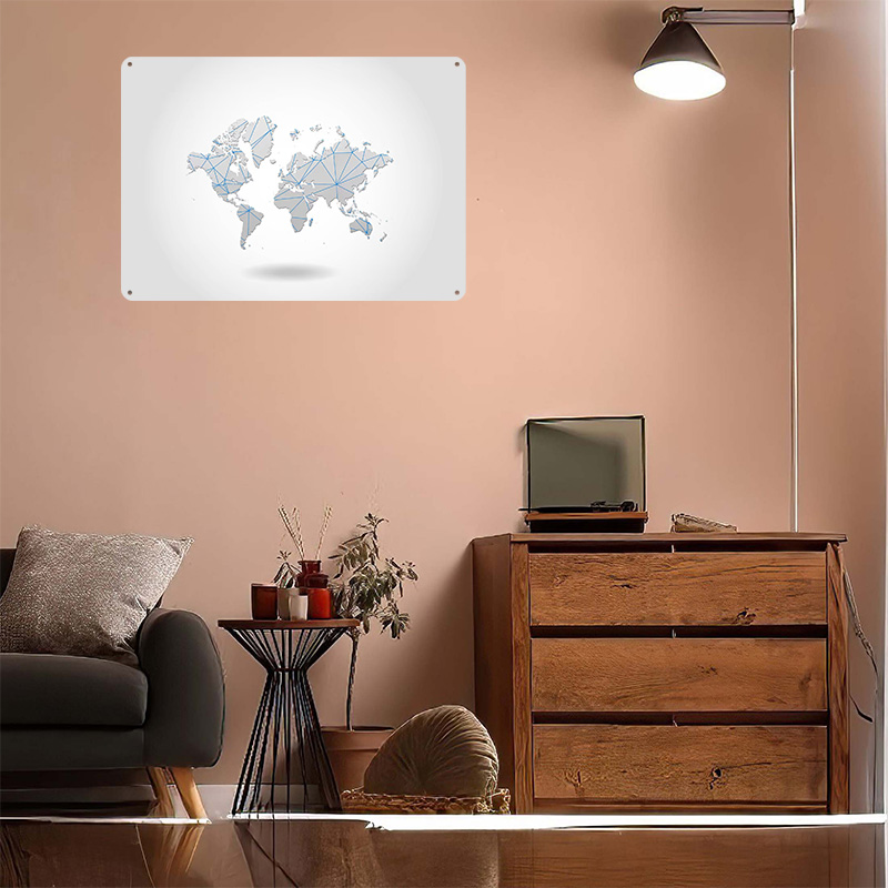 World Map Tinplate Poster Cust - World Of Retro Gaming บทวิจารณ์และราคา