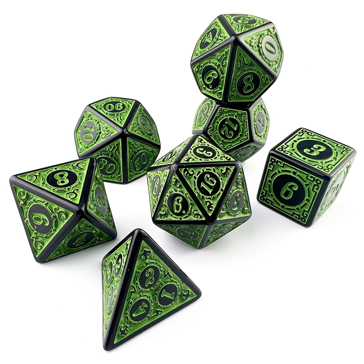 High Quality Plastic DND Dice  - Retro Gaming Font บทวิจารณ์และราคา