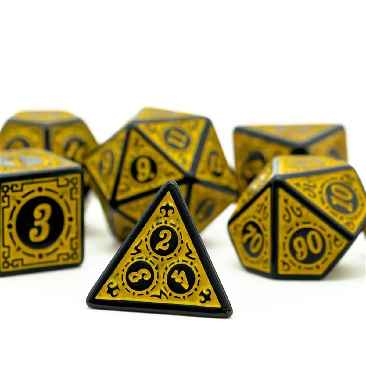High Quality Plastic DND Dice  - Retro Gaming Font บทวิจารณ์และราคา