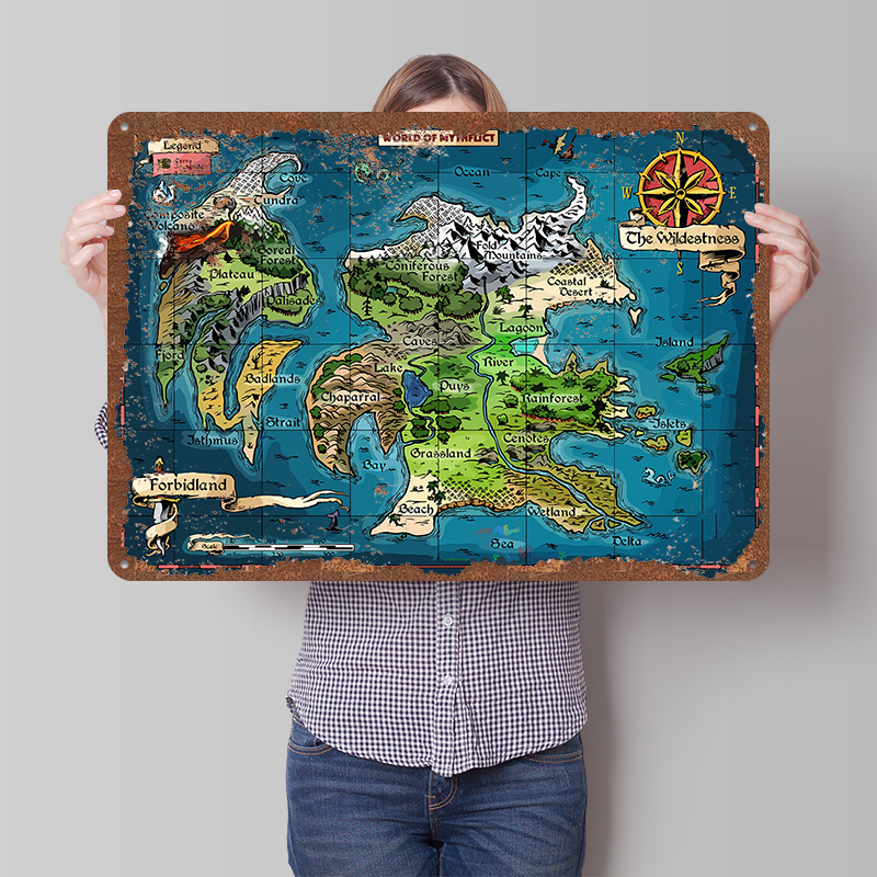 World of Mythflict Fantasy Map - World Of Retro Gaming บทวิจารณ์และราคา