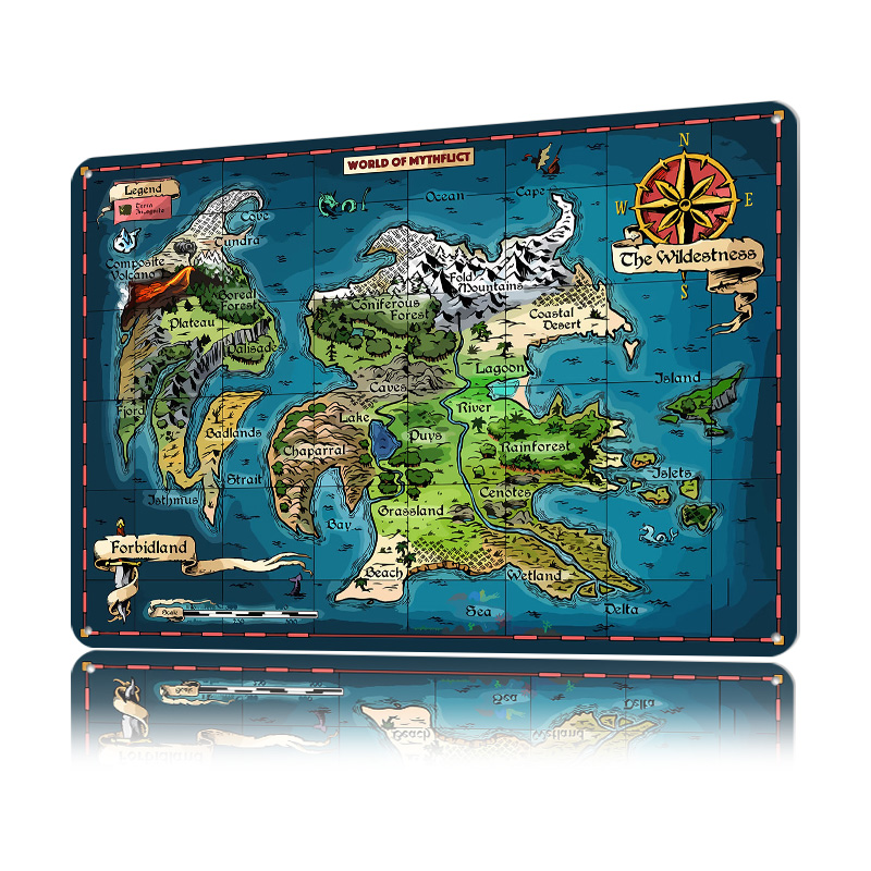 World of Mythflict Fantasy Map - World Of Retro Gaming บทวิจารณ์และราคา