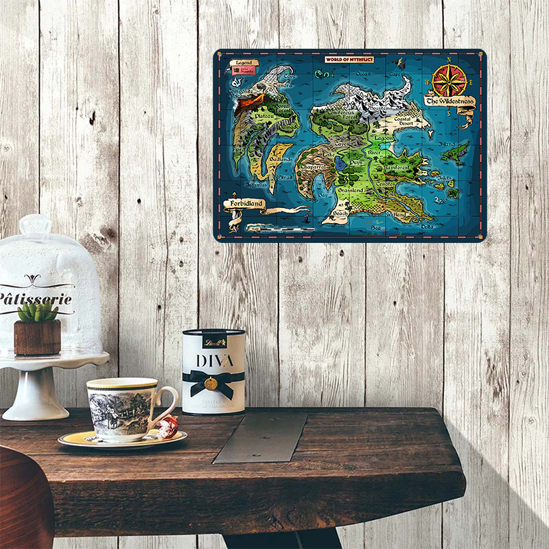 World of Mythflict Fantasy Map - World Of Retro Gaming บทวิจารณ์และราคา