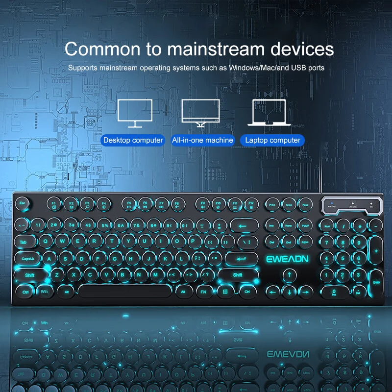 Retro Punk Mechanical Feel Key - Retro Gaming Laptop บทวิจารณ์และราคา