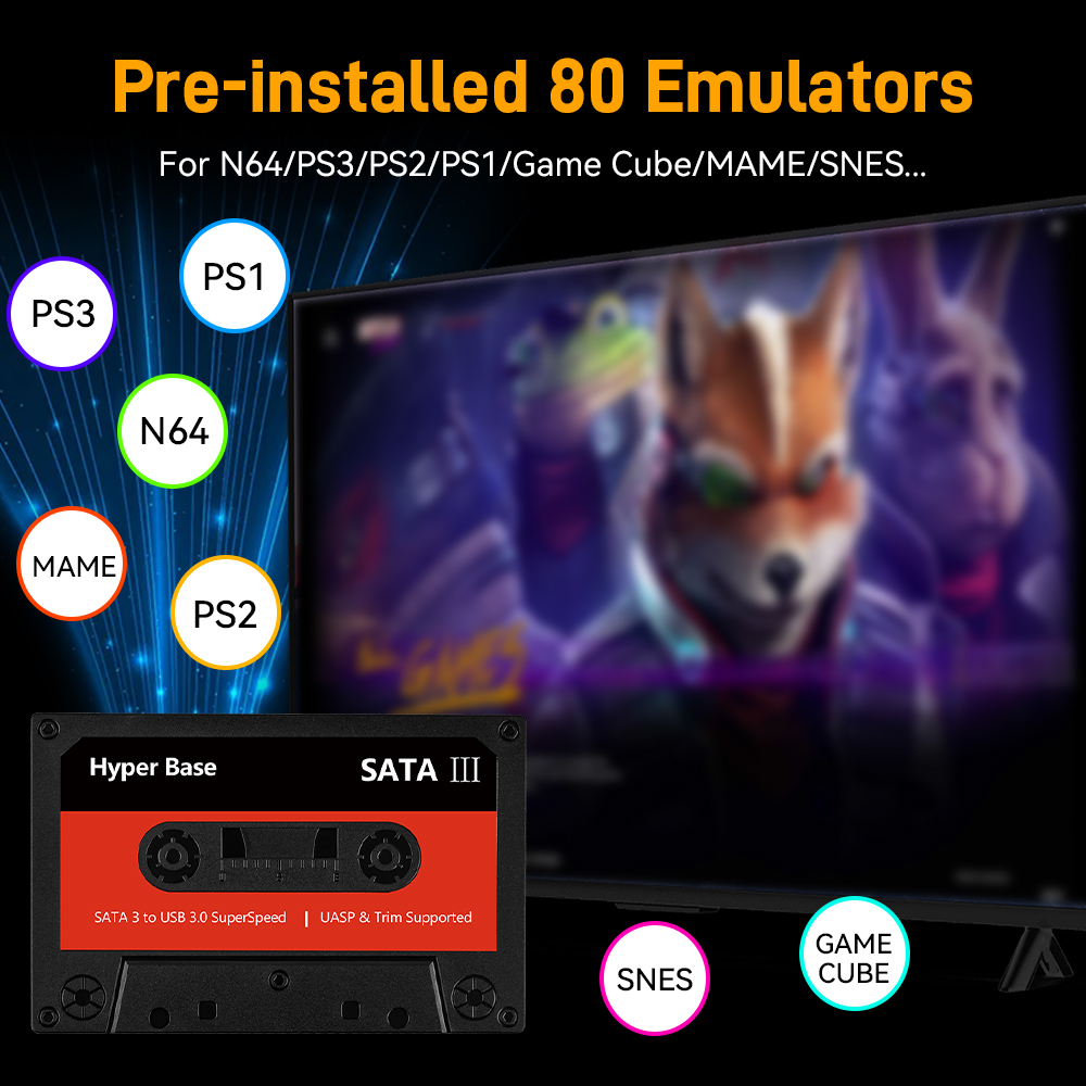 Batocera 500G/2T Emulator Game - Retro Gaming Play Zone บทวิจารณ์และราคา