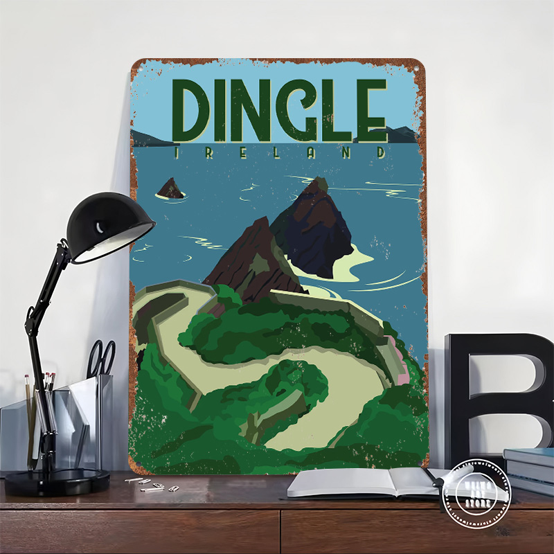 Dingle Ireland Travel Printed  - Retro Gaming Ireland บทวิจารณ์และราคา