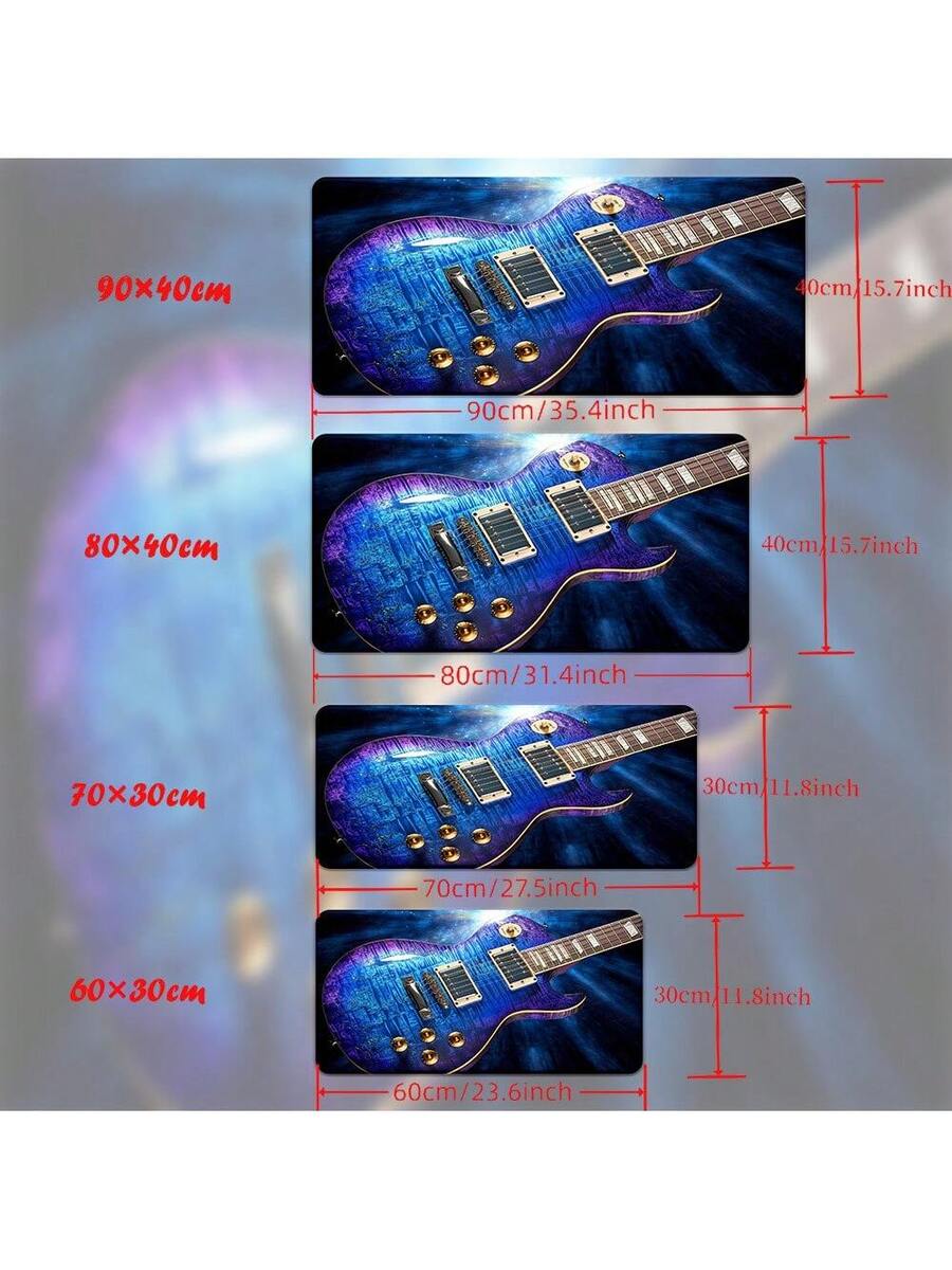 Retro Blue Guitar Design Mouse - Retro Gaming Laptop บทวิจารณ์และราคา