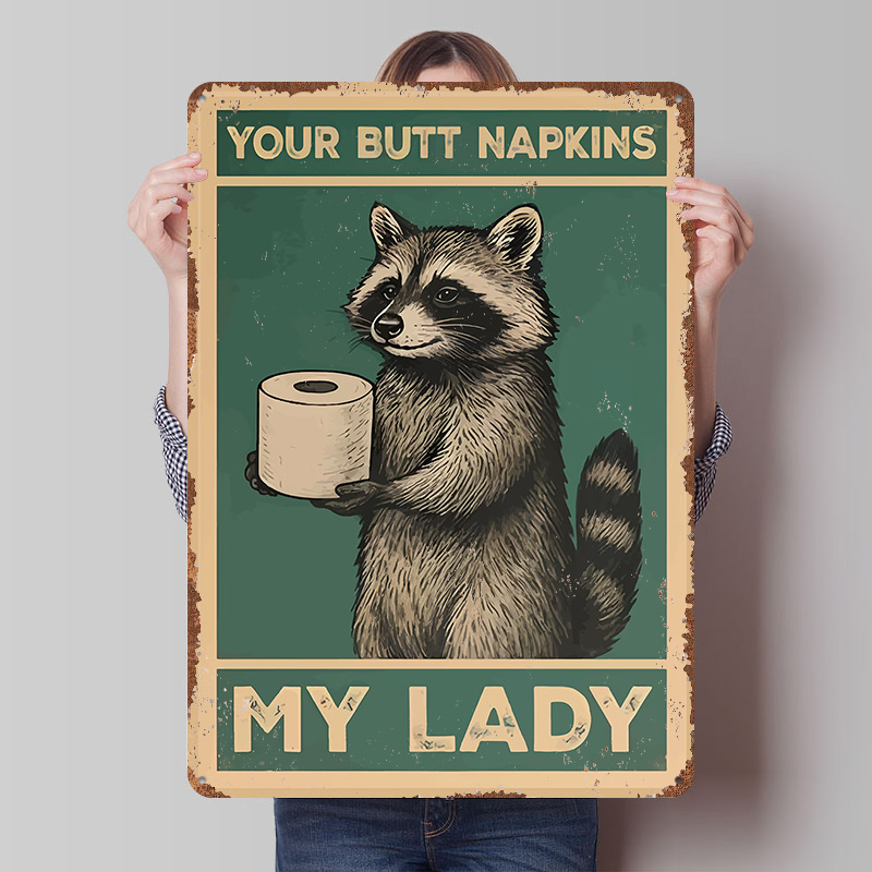 Raccoon With Toilet Paper Funn - Retro Gaming Wallpaper บทวิจารณ์และราคา