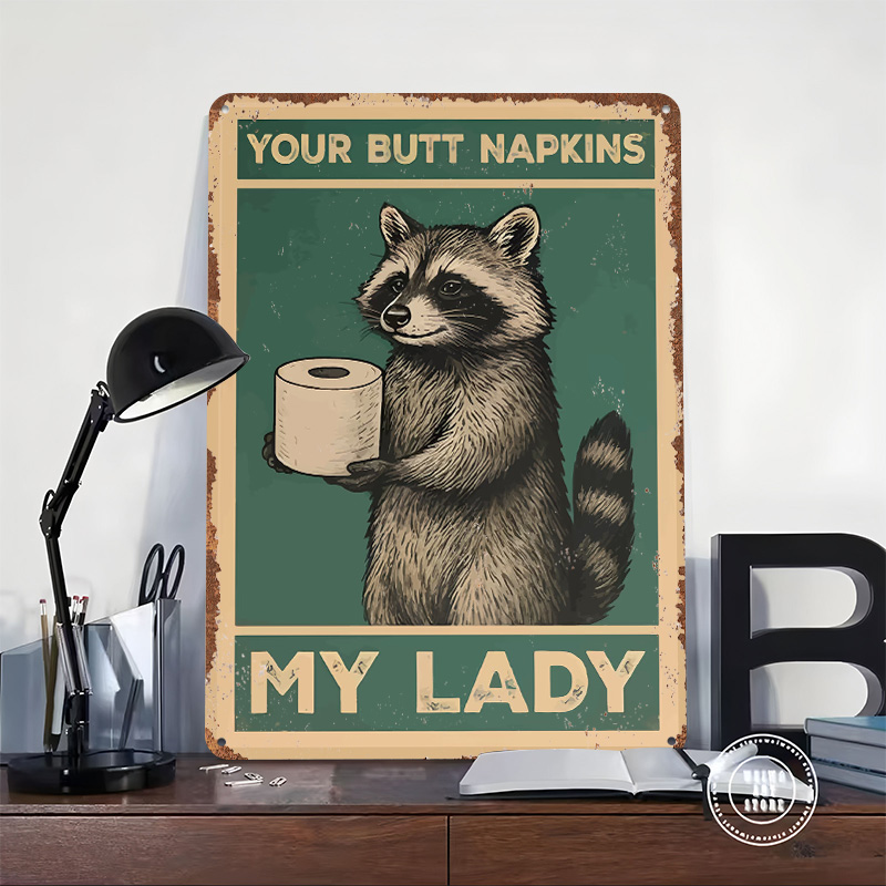 Raccoon With Toilet Paper Funn - Retro Gaming Wallpaper บทวิจารณ์และราคา