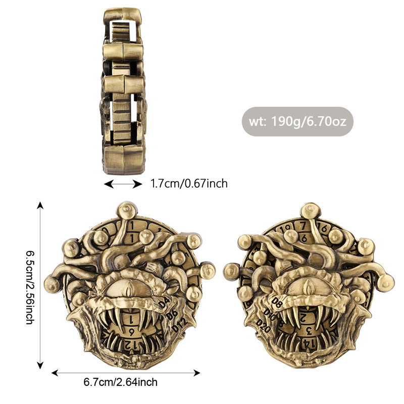 Retro Beholder Shape Metal Dic - Retro Gaming Accessories บทวิจารณ์และราคา
