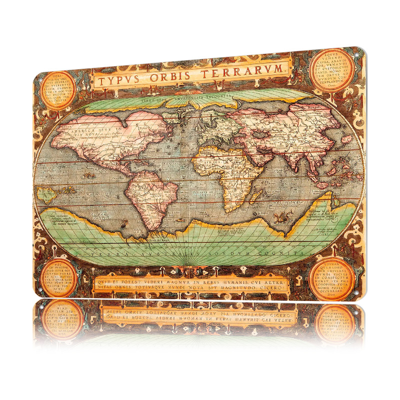 Old Map of the World Printed P - World Of Retro Gaming บทวิจารณ์และราคา