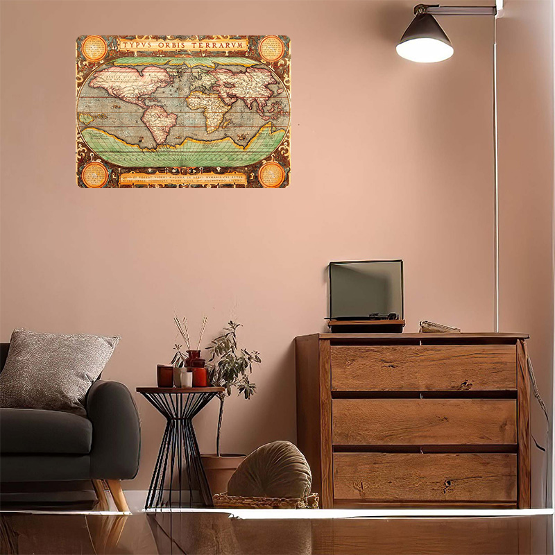 Old Map of the World Printed P - World Of Retro Gaming บทวิจารณ์และราคา