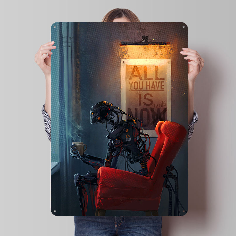 Now Nothing Metal Poster Custo - Retro Gaming Now บทวิจารณ์และราคา