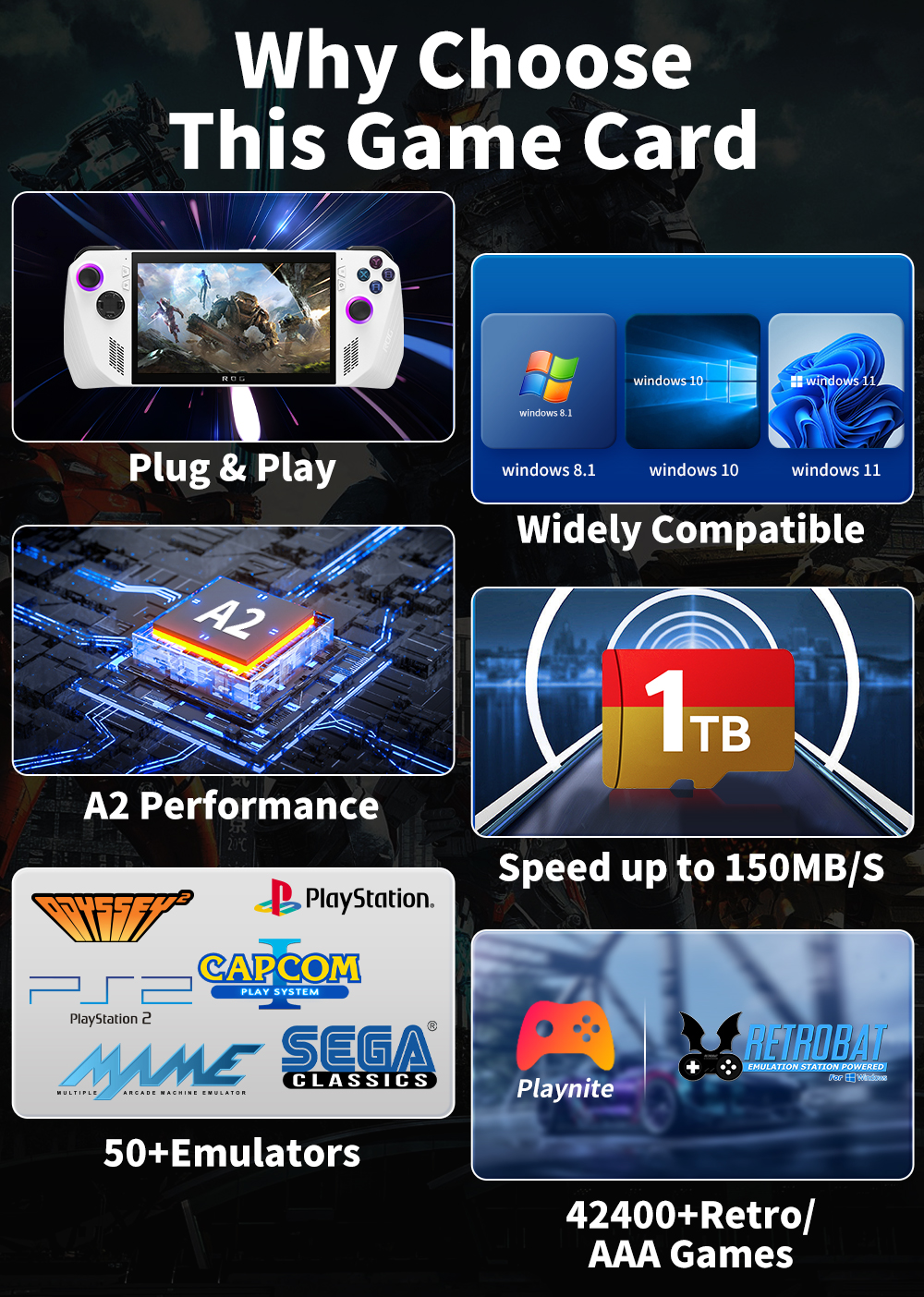 Game TF Card for ROG ALLY/Rog  - Retro Gaming Play Zone บทวิจารณ์และราคา