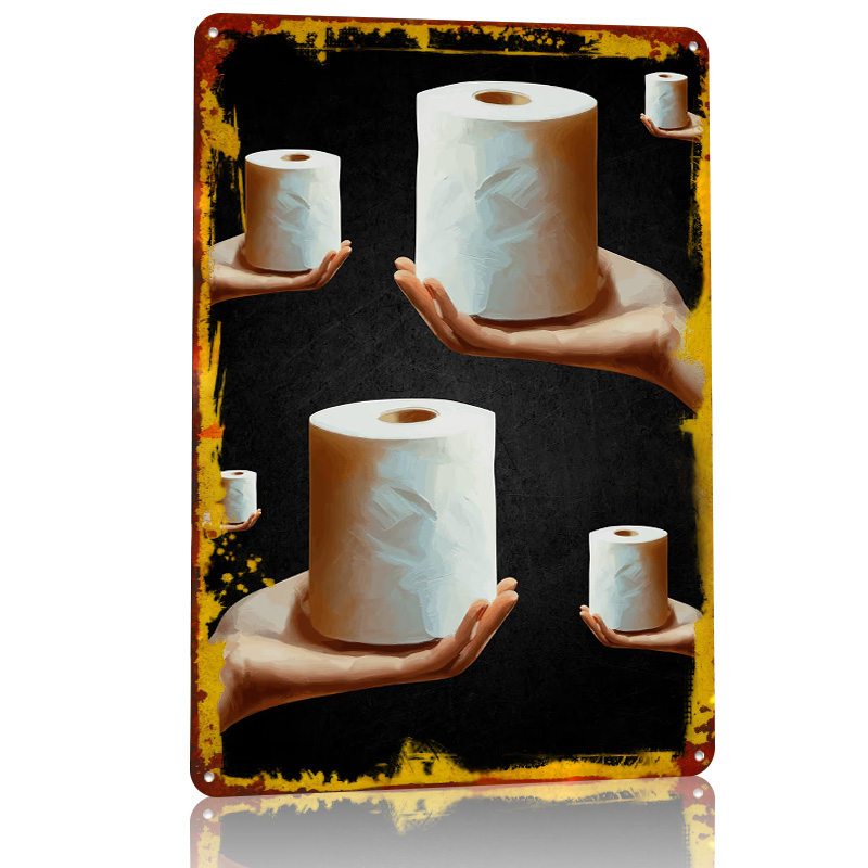 Hands Holding Toilet Paper Rol - Retro Gaming Wallpaper บทวิจารณ์และราคา