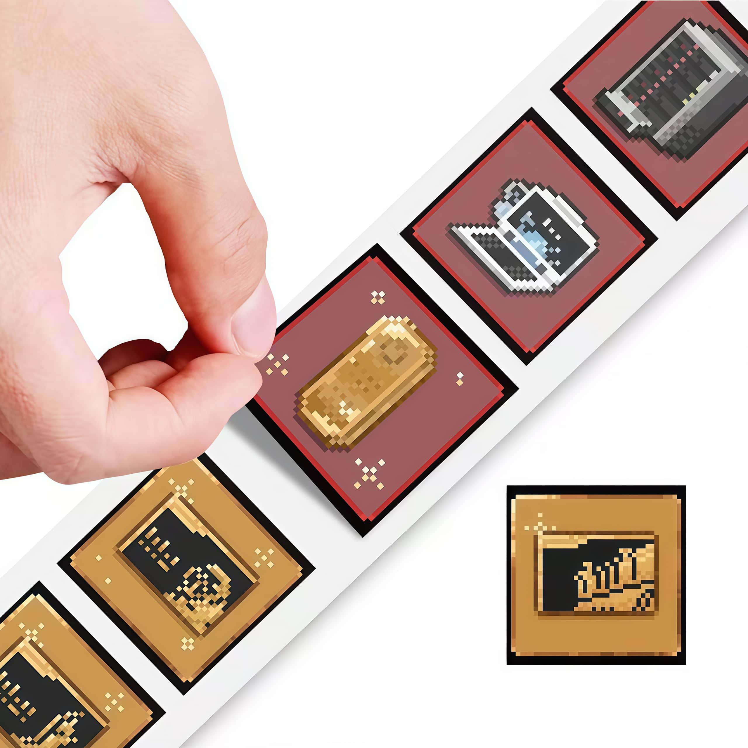 500Pcs Delta Game Pixel Sticke - Retro Gaming Laptop บทวิจารณ์และราคา