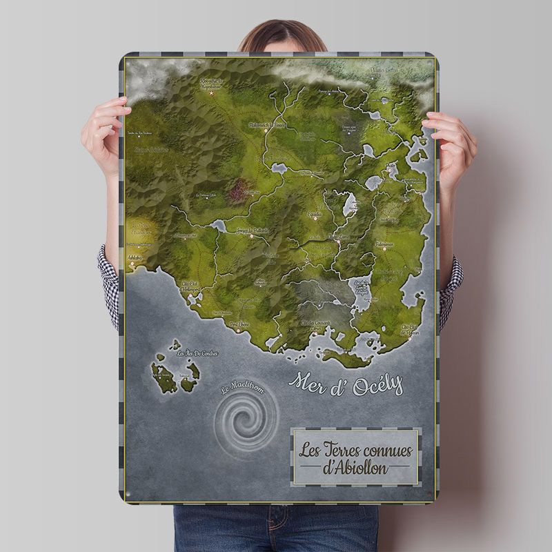 Abiollon World Map Metal Poste - World Of Retro Gaming บทวิจารณ์และราคา