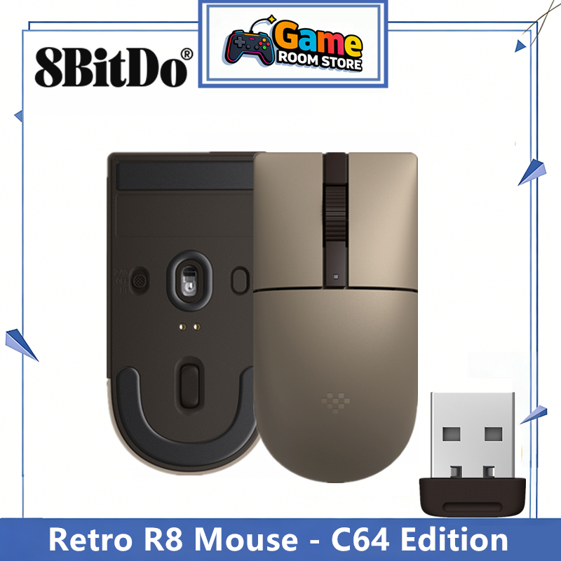 8BitDo Retro R8 Mouse - C64 Ed - Retro Gaming Accessories บทวิจารณ์และราคา