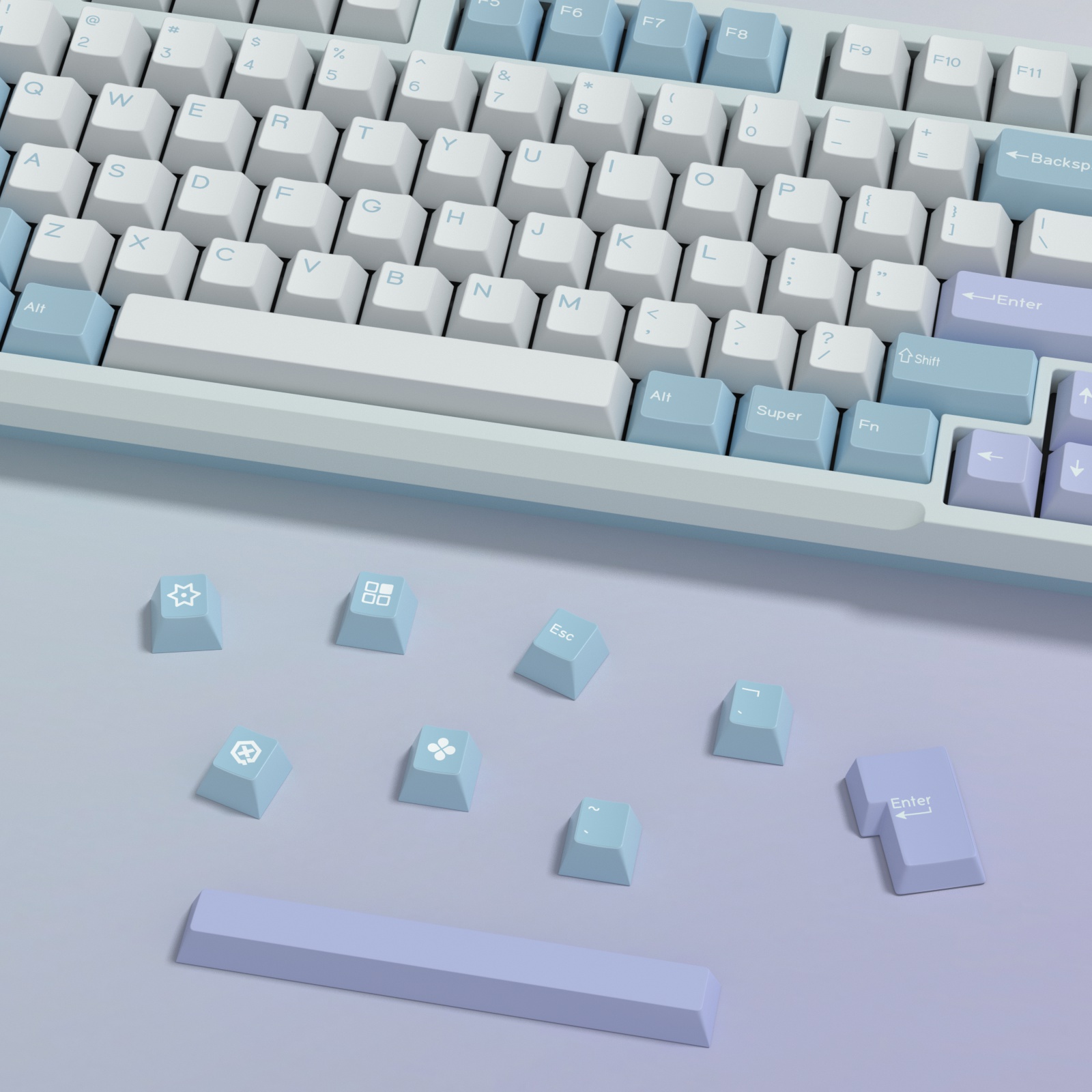 KBDiy GMK Illusion Keycap Cher - Retro Gaming Laptop บทวิจารณ์และราคา