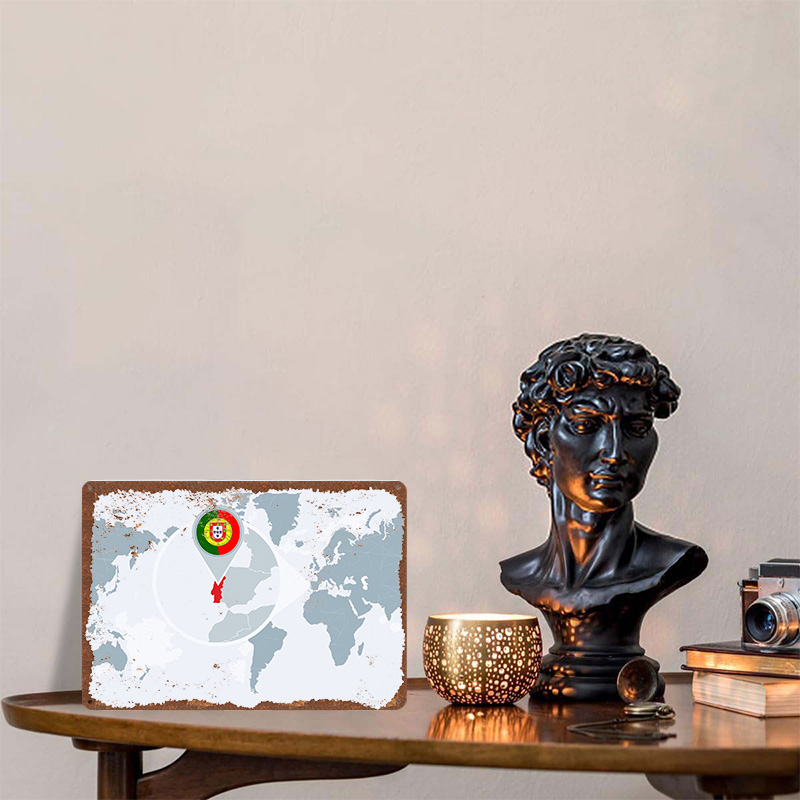 Portugal on World Map With Fla - World Of Retro Gaming บทวิจารณ์และราคา