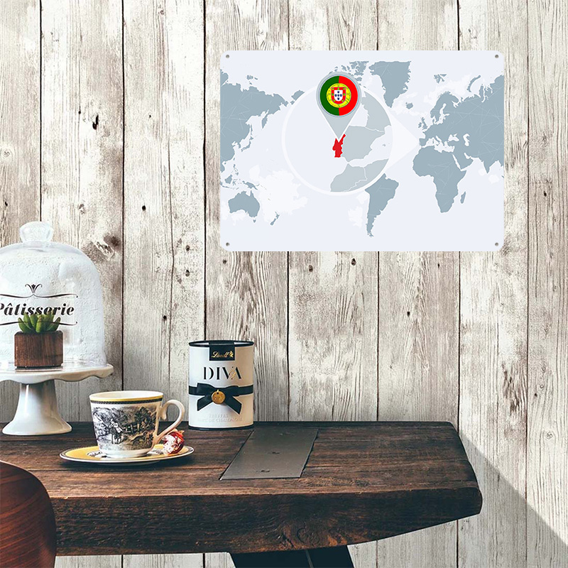 Portugal on World Map With Fla - World Of Retro Gaming บทวิจารณ์และราคา