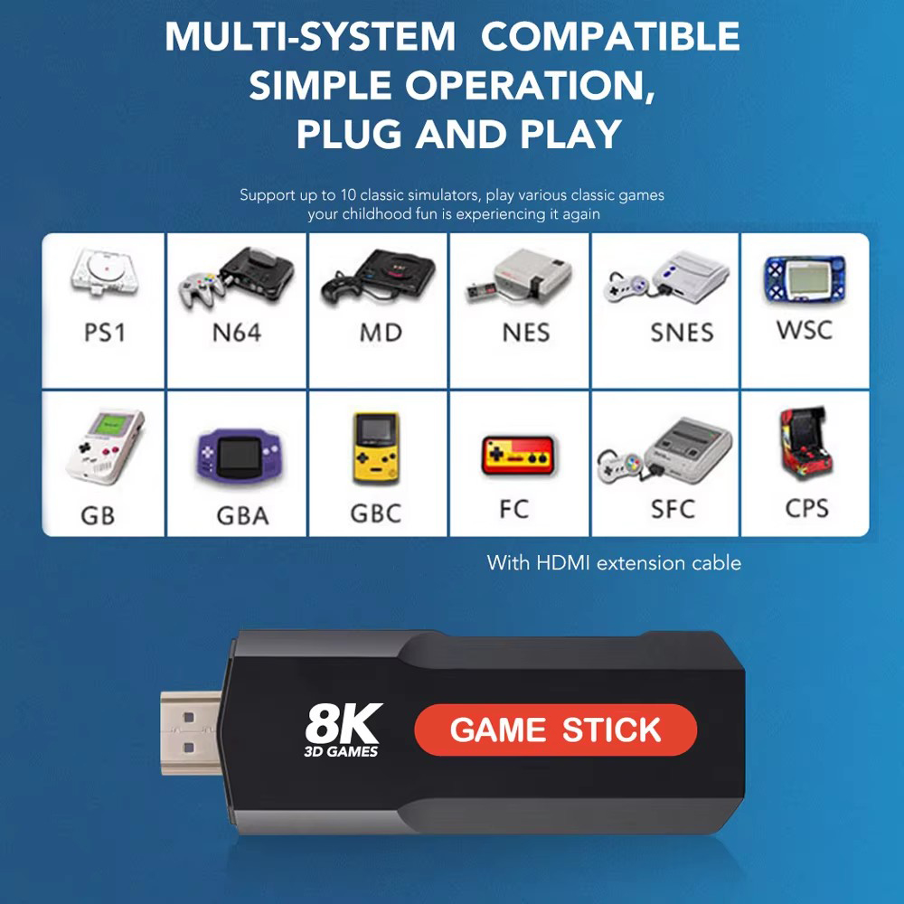 X2 Game Stick HD 4K 8K 3D Cons - Retro Gaming Play Zone บทวิจารณ์และราคา