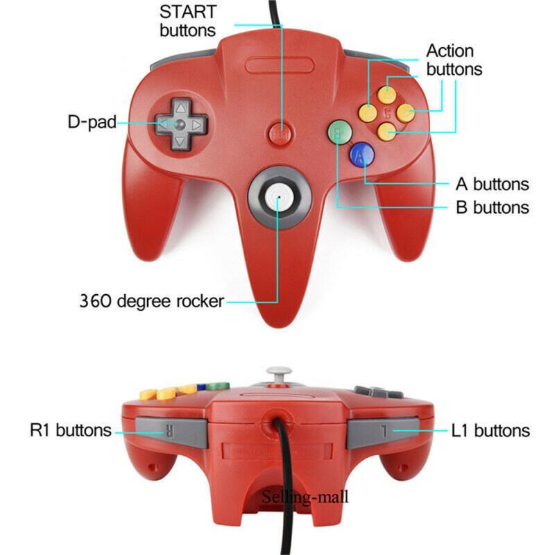 N64 Controller Classic USB Wir - Retro Gaming Accessories บทวิจารณ์และราคา