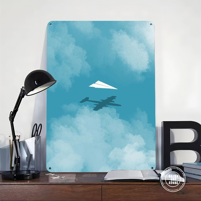 Paper Plane Printed Poster Cus - Retro Gaming Wallpaper บทวิจารณ์และราคา