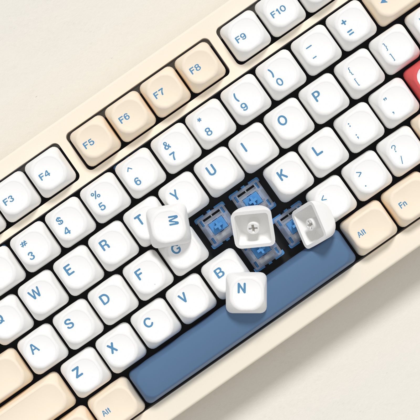 KBDiy GMK Soymilk Keycaps Retr - Retro Gaming Laptop บทวิจารณ์และราคา