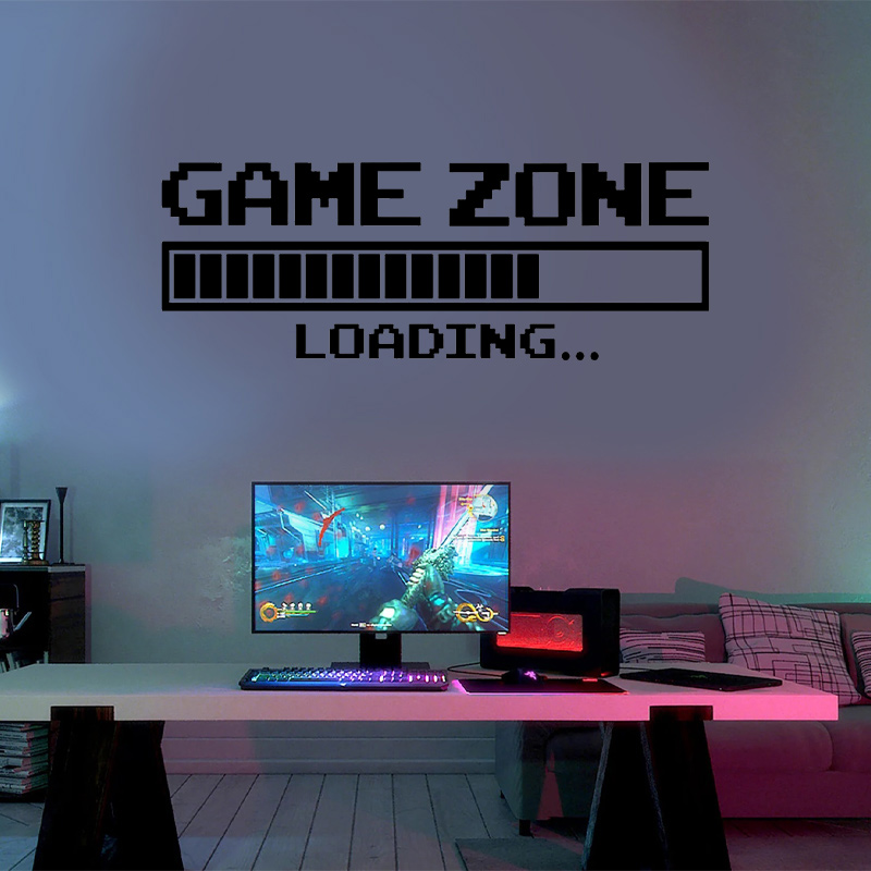 Gaming Zone Retro Loading Wall - Retro Gaming Wallpaper บทวิจารณ์และราคา