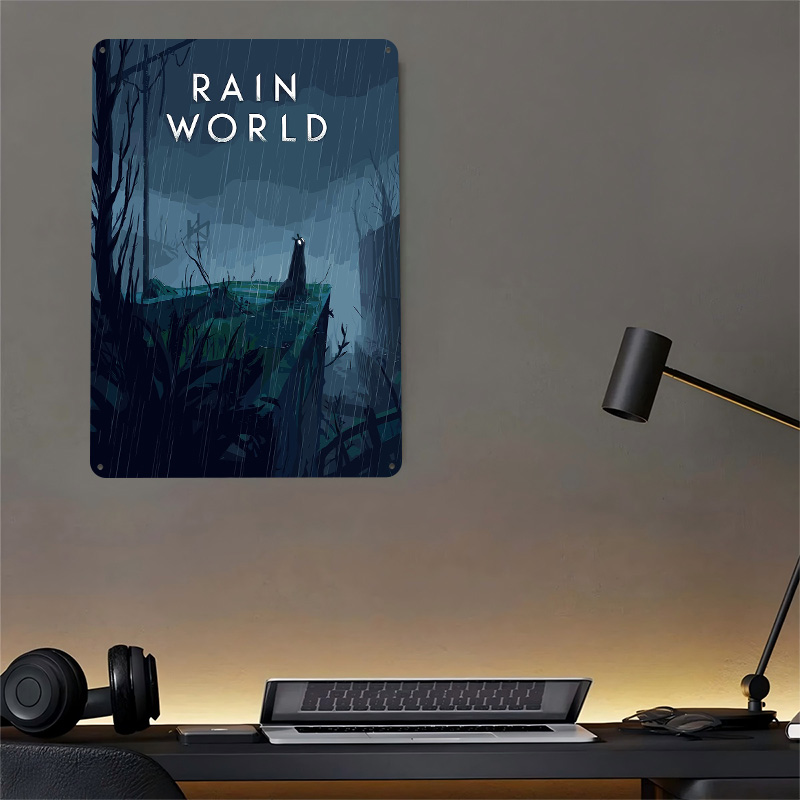 Rain World Game Cover Art Tin  - World Of Retro Gaming บทวิจารณ์และราคา