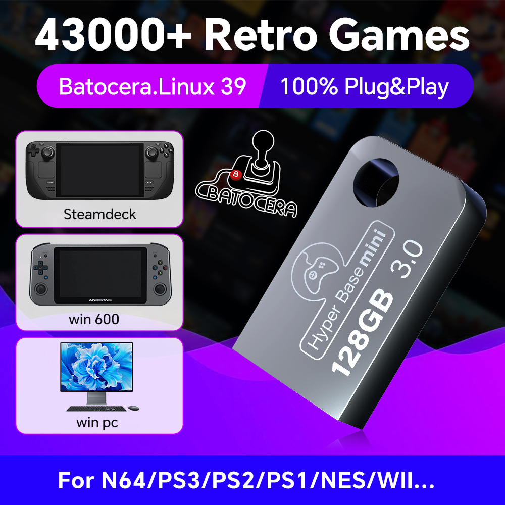 Batocera 128G USB Flash Drive  - Retro Gaming Play Zone บทวิจารณ์และราคา