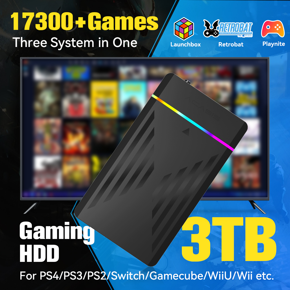 3TB Portable Gaming HDD Launch - Retro Gaming Play Zone บทวิจารณ์และราคา
